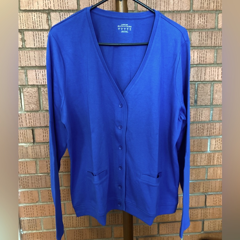 Lands’ End Blue Cardigan